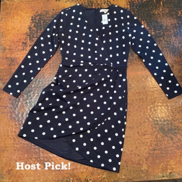 LOFT Dresses & Skirts - NWT - LOFT Polka Dot Wrap Dress